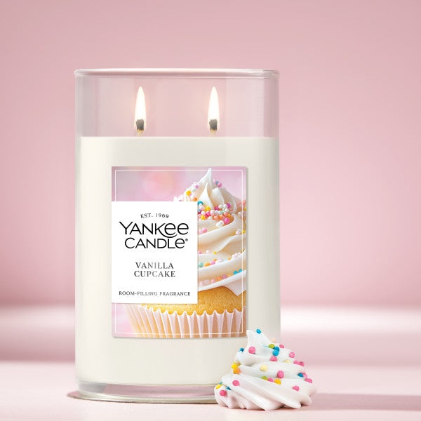 Yankee Candle Large Tumbler Scented Candle, Vanilla Cupcake, 20 oz