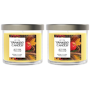 Yankee Candle Small Tumbler Scented Single Wick Jar Candle, Autumn Wreath, 4.3 Ounce (Pack of 2)