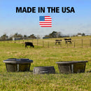 BRUTE Animal Pan Feeder, 1.25 Gallon, Pack of 3