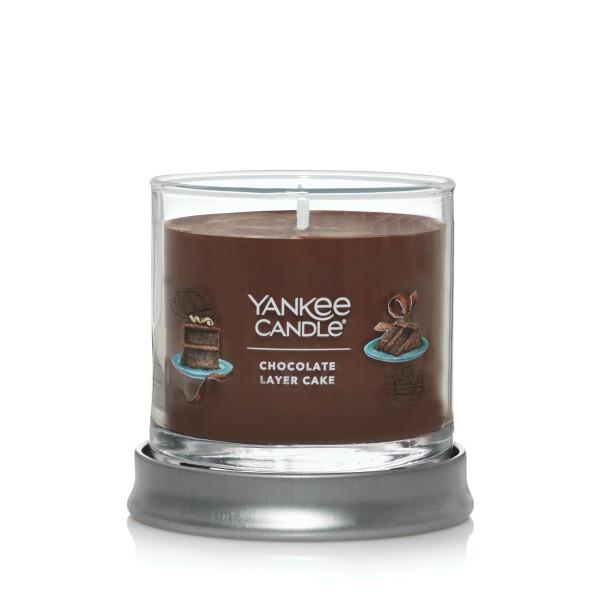 Yankee Candle Small Tumbler Scented Single Wick Jar Candle, Chocolate Layer Cake, Over 20 Hours of Burn Time, 4.3 Ounce (Pack of 4)