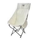 Coleman High-Back Sherpa Chair, White, 1 CT