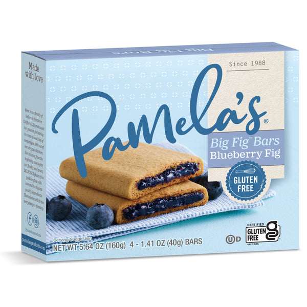 Pamela's Organic Giant Sized Big Blueberry and Fig Cookies, 5.64 OZ - Trustables
