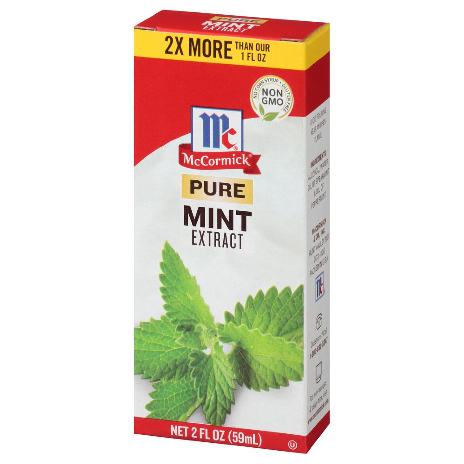McCormick Pure Mint Extract for Baking & Recipes, 2 OZ