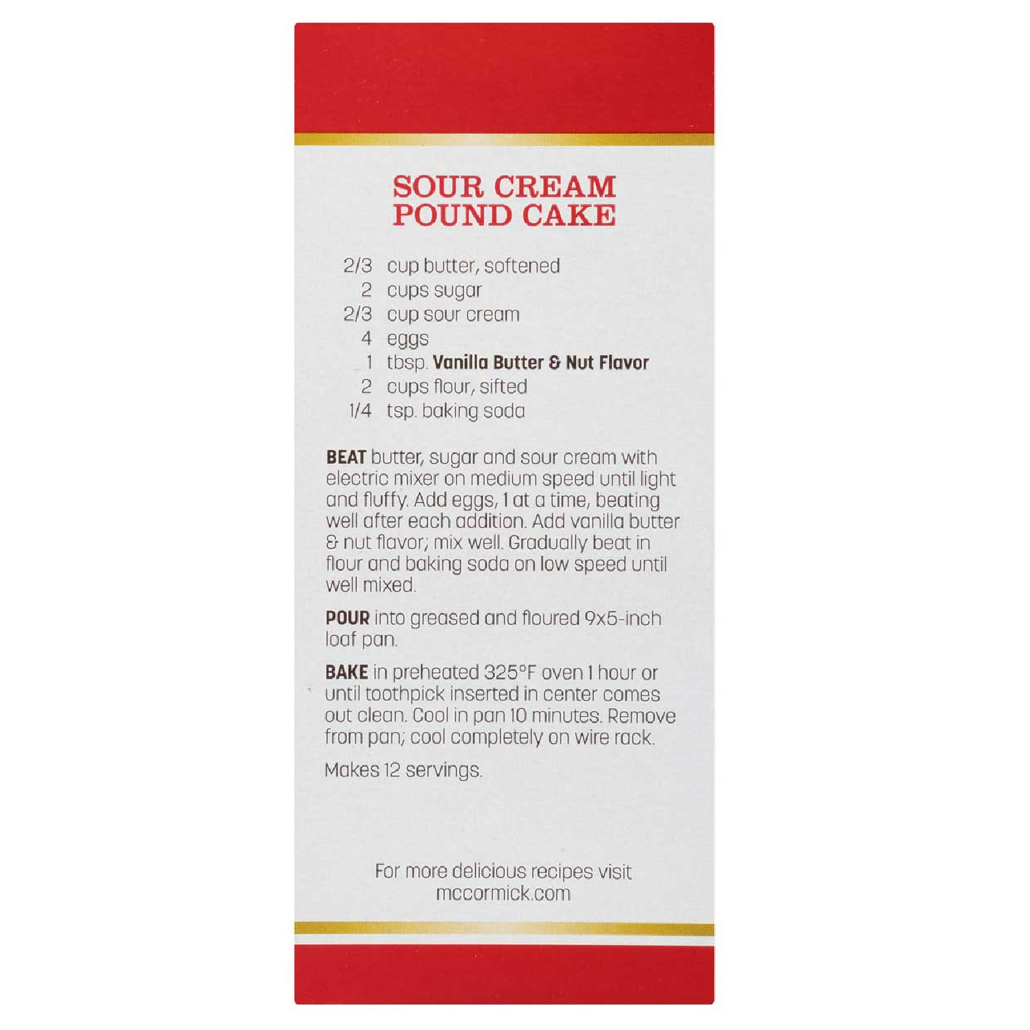 McCormick Cake Batter Flavor, 2 OZ