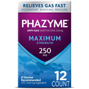 12 Count of Phazyme Maximum Strength Gas & Bloating Relief, Works in Minutes