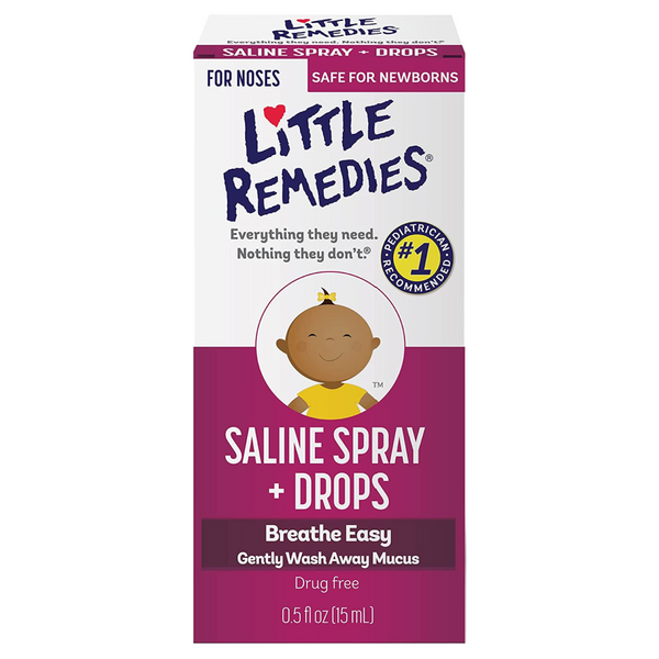 Little Remedies Saline Spray and Drops, Safe for Newborns