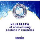 Kills 99.99% of odor-causing bacteria in 3 minutes