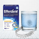 Efferdent Retainer Cleaning Tablets, Denture Cleaning Tablets for Dental Appliances, Overnight Whitening