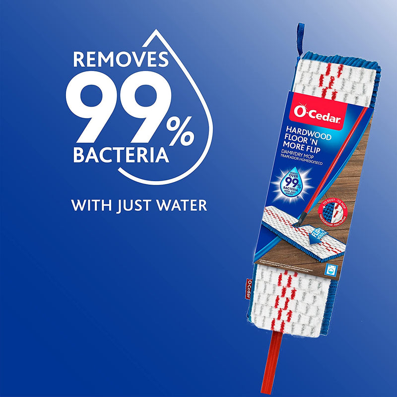 O-Cedar Removes 99% Bacteria with Just water