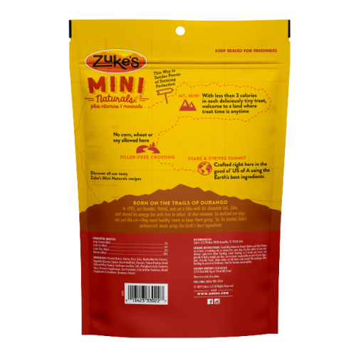 Zuke’s Mini Naturals Peanut Butter & Oats Recipe Adult Dog Training Treats, Tender Mini Bites w/Vitamins & Minerals, 16 Ounce