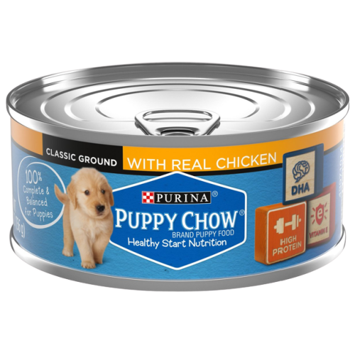 Purina Puppy Chow Healthy Start Wet Dog Food, Classic Ground Chicken, 5.5 OZ