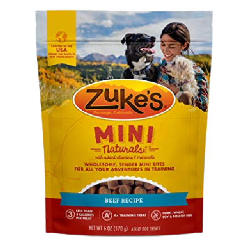 Zuke's Mini Naturals Training Dog Treats Beef Recipe, 6 Ounce
