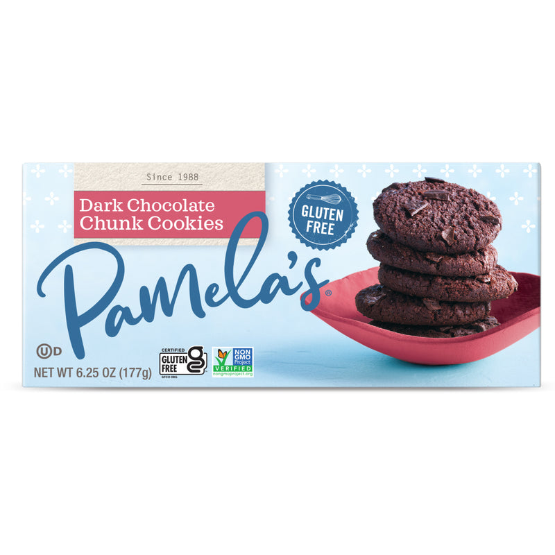 Pamela's Dark Chocolate Chunk Traditional Cookies, 5.29 OZ - Trustables