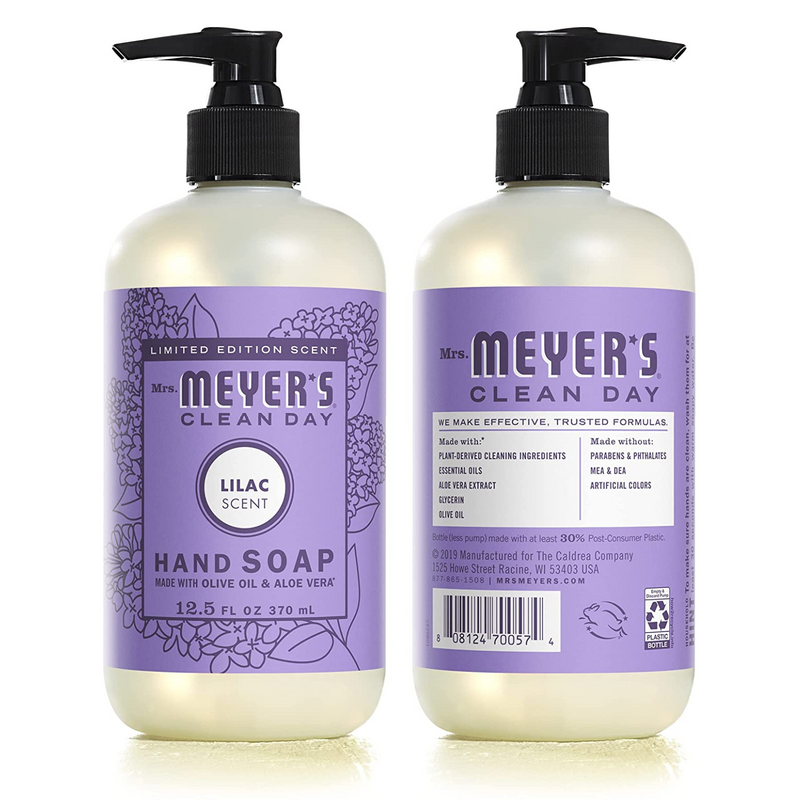 Mrs. Meyer's Lilac Kitchen Set, Dish Soap, Hand Soap, and Multi-Surface Cleaner, Lilac, 1 CT - Trustables