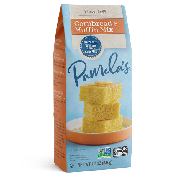 Pamela's Gluten Free Cornbread and Muffin Mix, 12 OZ - Trustables