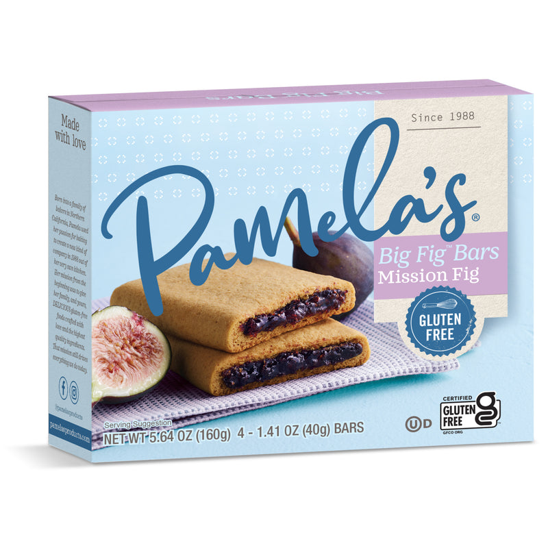 Pamela's Gluten Free Organic Giant Sized Big Fig Cookies, Mission Fig, 5.64 OZ - Trustables
