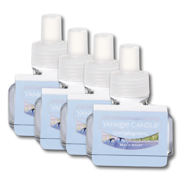 Yankee Candle Scent Plug Refill, Beach Walk (Pack of 4)