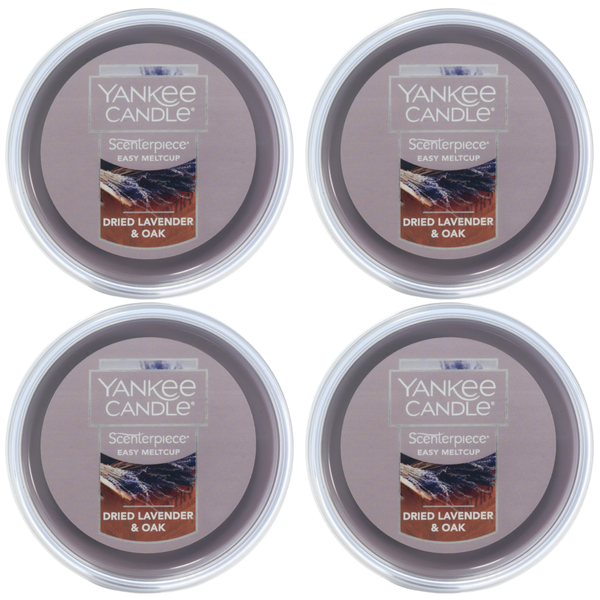 Yankee Candle Dried Lavender & Oak Scenterpiece Easy MeltCup (Pack of 4)