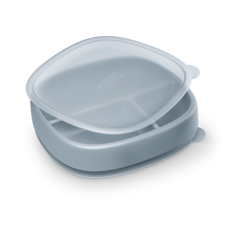 NUK for Nature 5-Piece Feeding Essentials Girl Collection – Cups, Pretensils, Suction Plate & Bowl Set