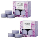 Yankee Candle Scented Tea Light Candles, Lilac Blossoms, 0.44 OZ, 12-Count, Pack of 2 (24 Candles Total)