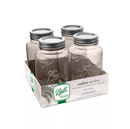 Ball Sand Vintage Glass Mason Jars, Regular Mouth, Quart Size, 32 OZ, 4-Count, Pack of 2 (8 Jars Total)