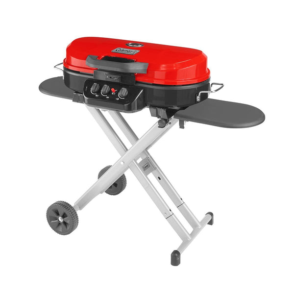 Coleman RoadTrip 285 Portable Stand-Up Propane Grill, Red