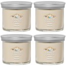 Yankee Candle Small Tumbler Scented Single Wick Jar Candle, Vanilla Flurries, 4.3 Ounce (Pack of 4)