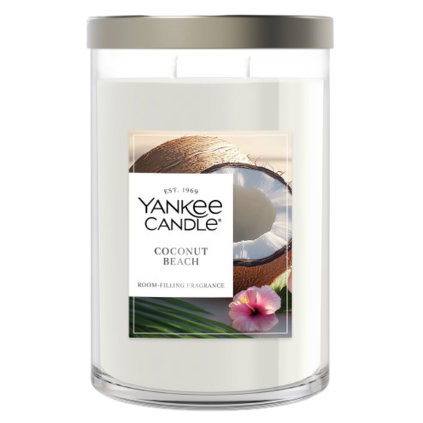Yankee Candle Large Tumbler Scented Candle, Coconut Beach, 20 oz