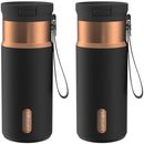 Contigo SnapSeal Vacuum-Insulated Stainless Steel Travel Mug, Licorice Bronze, 16 Ounce