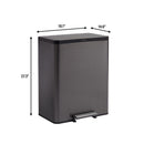 Rubbermaid Elite 15.9G Dual Stream Step-On Trash Can