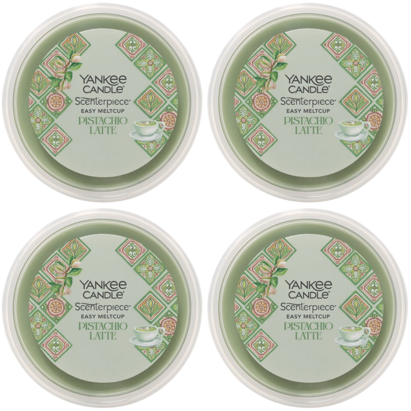Yankee Candle Pistachio Latte Hello Italy Scenter piece Easy Melt Cup (Pack of 4)