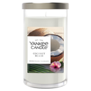 Yankee Candle Medium Pillar Scented Candle, Coconut Beach, 14.25 oz, 2-Pack
