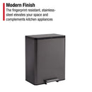 Rubbermaid Elite 15.9G Dual Stream Step-On Trash Can