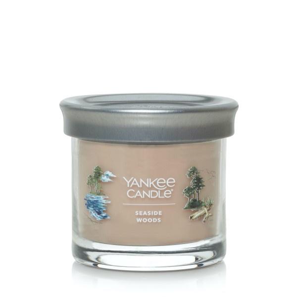 Yankee Candle Small Tumbler Scented Single Wick Jar Candle, Seaside Woods, Over 20 Hours of Burn Time, 4.3 Ounce (Pack of 4)