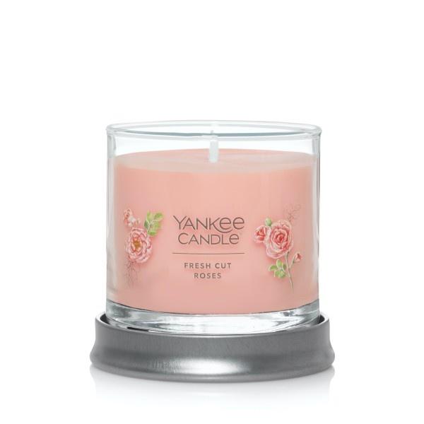 Yankee Candle Small Tumbler Scented Single Wick Jar Candle, Fresh Cut Roses, Over 20 Hours of Burn Time, 4.3 Ounce (Pack of 2)