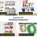 Rubbermaid Garage FastTrack Rail 20-Piece Large Kit, Black/Grey
