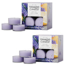 Yankee Candle Scented Tea Light Candles, Lemon Lavender, 0.44 OZ, 12-Count, Pack of 2 (24 Candles Total)