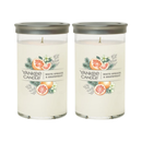 Yankee Candle Medium Pillar Scented Candle, White Spruce & Grapefruit, 14.25 oz (2-Pack)