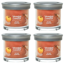 Yankee Candle Small Tumbler Scented Single Wick Jar Candle, Spiced Pumpkin, Over 20 Hours of Burn Time, 4.3 Ounce (Pack of 4)