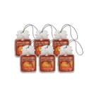 Yankee Candle Car Air Fresheners, Hanging Car Jar Ultimate, Neutralizes Odors Up To 30 Days, Spiced Pumpkin, 0.96 OZ (Pack of 6)