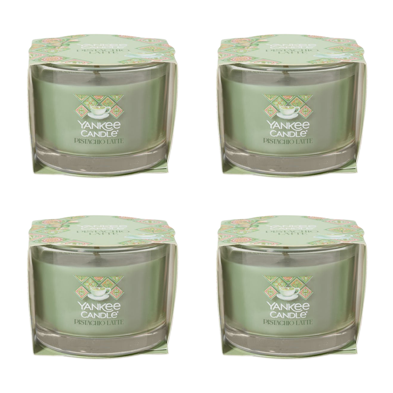 Yankee Candle Minis Jar, Hello Italy Collection, Pistachio Latte, 1.3 OZ, 4-Pack