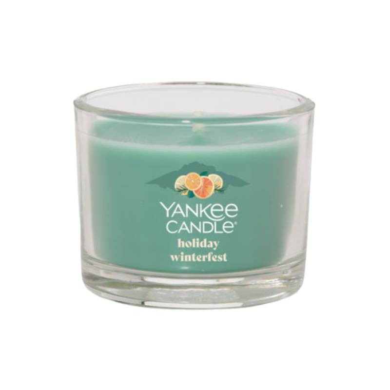 Yankee Candle Minis Votive Jar, Holiday Winterfest, 1.3 OZ (Pack of 4)