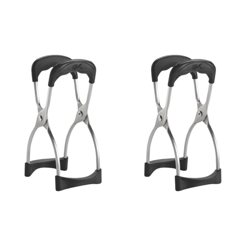 Ball Secure-Grip Canning Jar Lifter Tongs, Black, (Pack of 2)