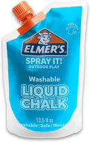 Elmer's Spray It! Outdoor Play Washable Liquid Chalk Refill Pouch, Blue, Case of 12