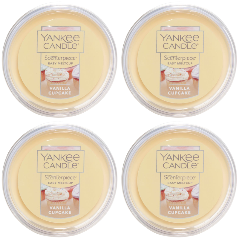 Yankee Candle Vanilla Cupcake Scenterpiece Easy MeltCup (Pack of 4)