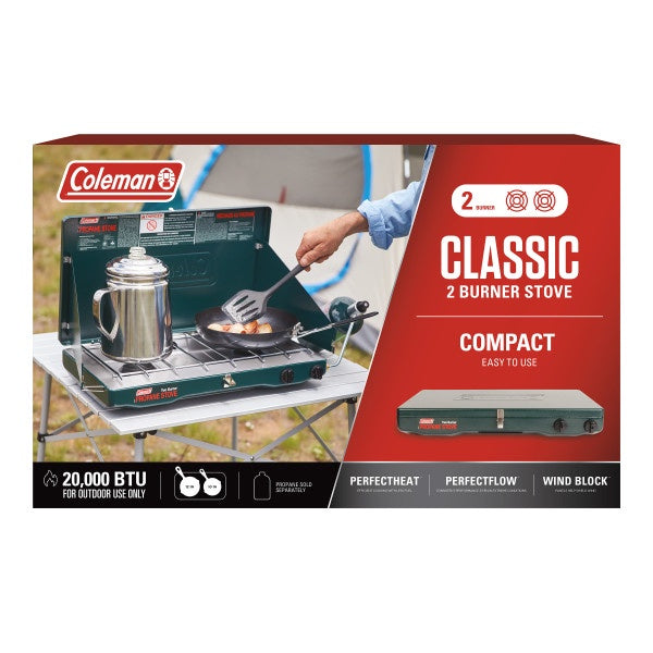 Coleman Classic Propane Gas Camping Stove, 2-Burner