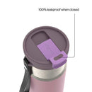 Contigo Kids DualSip Compact Leakproof Insulated Water Bottle with 2-Way Lid, Lunar Petal, 16 Ounce