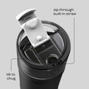 bubba DualSip Leakproof Insulated Water Bottle with Straw, Office Siren, 18 Ounce