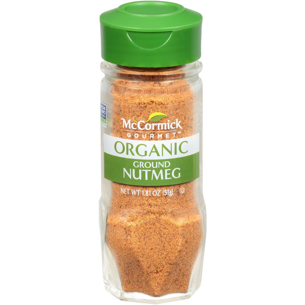 McCormick Gourmet Organic Nutmeg Ground, 1.81 OZ - Trustables