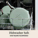 Calphalon Ceramic Nonstick 3-Qt. Sauté Pan with Lid, Silver Ash